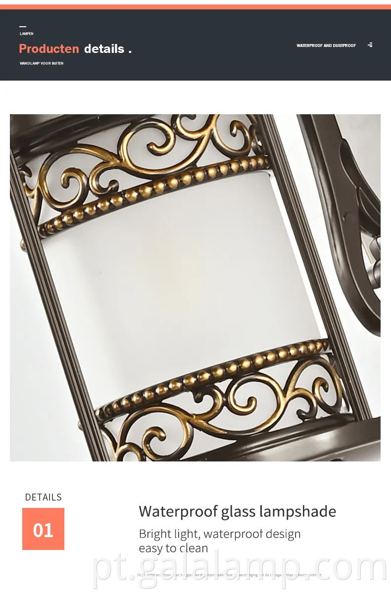 Aparelhamento moderno e elegante de parede de canto de canto LED para pátios